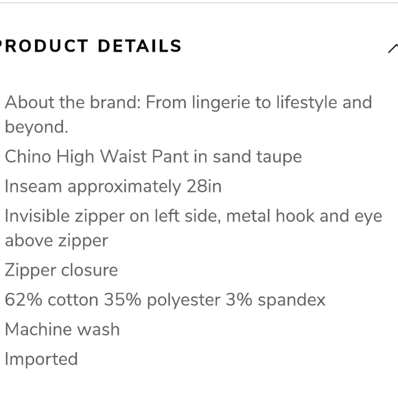 Natori Chino Pant - Picture 3 of 3